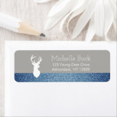 Maßgeschneiderte Adressmarken für den weißen Hirsc (Insitu)