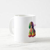 Maßgeschneiderte afghanische Hunde-Tasse Kaffeetasse (Vorderseite Links)
