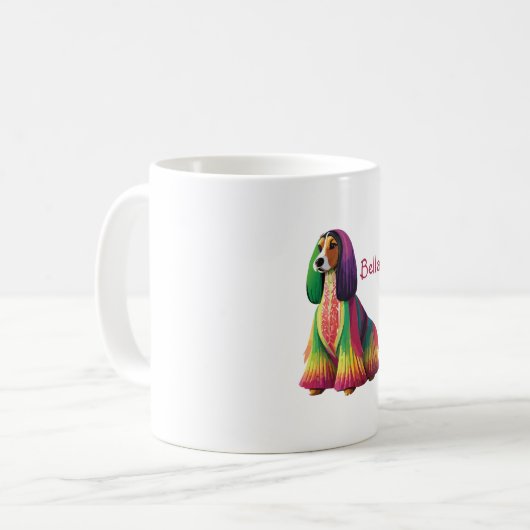Maßgeschneiderte afghanische Hunde-Tasse Kaffeetasse (Vorderseite Links)