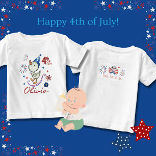 Maßgeschneiderte Alberne Gans 4. Juli Baby T-shirt