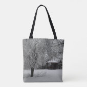 Maßgeschneiderte All-Over-Print Tote-Beutel Winter Tasche (Rückseite)