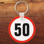 Maßgeschneiderte Altersbegrenzung 50. Geburtstag Schlüsselanhänger (Vorderseite)