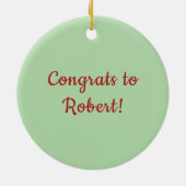 Maßgeschneiderte Altersstruktur Keramik Ornament (Hinten)