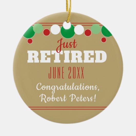 Maßgeschneiderte Altersstruktur Keramik Ornament (Vorne)