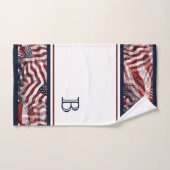 Maßgeschneiderte amerikanische Flag- und Sternmust Badhandtuch Set (Handtuch)