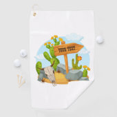 Maßgeschneiderte amerikanische Südwestwüstenszene Golfhandtuch (Insitu)