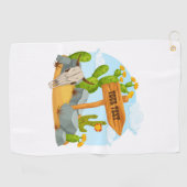 Maßgeschneiderte amerikanische Südwestwüstenszene Golfhandtuch (Horizontal)