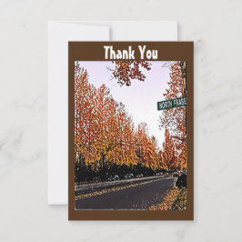 Maßgeschneiderte Angebotsbrown-Wasserfarbenfallen- Dankeskarte