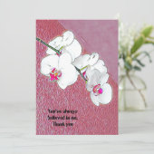 Maßgeschneiderte Angebotsplatte Wasserfarbene Orch Dankeskarte (Stehend Vorderseite)