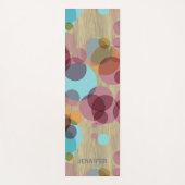 Maßgeschneiderte Angesagte Polka Dots Kunst auf Im Yogamatte (Vorderseite)