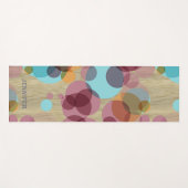 Maßgeschneiderte Angesagte Polka Dots Kunst auf Im Yogamatte (Vorderseite (Horizontal))