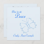 Maßgeschneiderte Ankündigung des Todes - Schmetter (Vorne/Hinten)