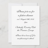 Maßgeschneiderte Ankündigung von Schmetterlingen (Rückseite)