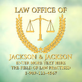 Maßgeschneiderte Anwaltskanzlei für die detaillier Fensteraufkleber (Blatt 3)