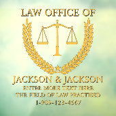 Maßgeschneiderte Anwaltskanzlei für die detaillier Fensteraufkleber (Blatt 3)