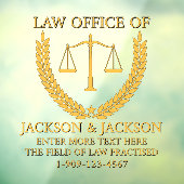 Maßgeschneiderte Anwaltskanzlei für die detaillier Fensteraufkleber (Blatt 3)