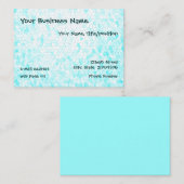 Maßgeschneiderte Aqua Mosaic Chubby Business Cards Visitenkarte (Vorne/Hinten)