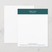 Maßgeschneiderte Aquamarine Berufliche Unternehmen (Vorne/Hinten)