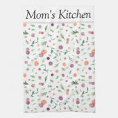 Maßgeschneiderte Aquarellblume | Perfektes Geschen Geschirrtuch (Vertikal)