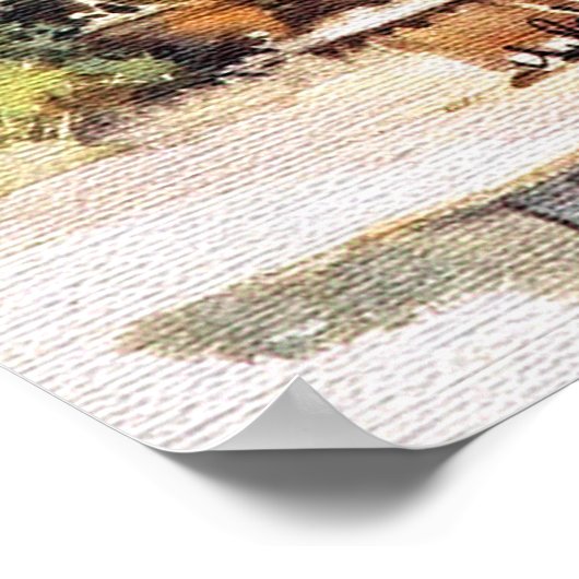 Maßgeschneiderte arabische Kalligrafiedesigns Poster (Ecke)