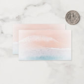 Maßgeschneiderte Art von Küstengewässern Mitteilungskarte (Vorderseite/Rückseite Beispiel)