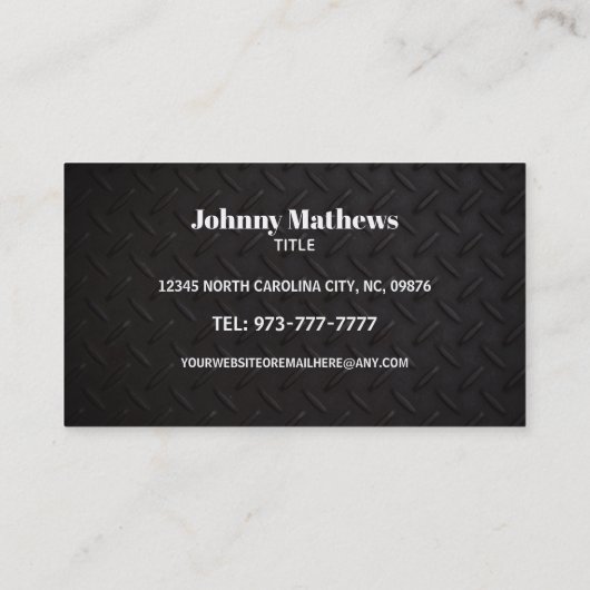 Maßgeschneiderte Asphaltreparaturkarten Visitenkarte (Rückseite)