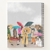 Maßgeschneiderte Ästhetik Beige 8.5" x 11" Spirale Notizblock (Rückseite)