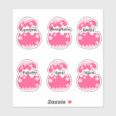 Maßgeschneiderte Aufkleber für das Ei (Blatt)