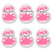 Maßgeschneiderte Aufkleber für das Ei (Vorderseite)