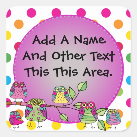 Maßgeschneiderte Aufkleber für die Natur (Vorderseite)