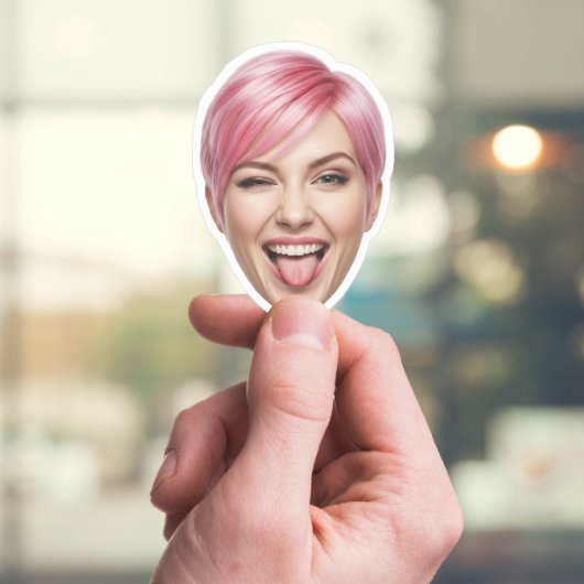 Maßgeschneiderte Aufkleber für die weibliche Gesic