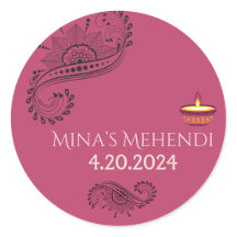 Maßgeschneiderte Aufkleber für Mehendi