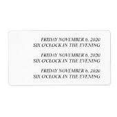 Maßgeschneiderte Aufkleber für "neues Datum" für M (Vorne)