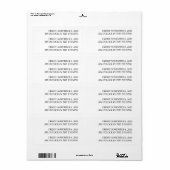 Maßgeschneiderte Aufkleber für "neues Datum" für M (Vorne)