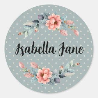 Maßgeschneiderte Aufkleber in Aquarellfarben-Hirsc