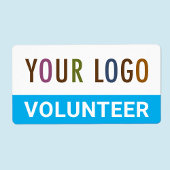 Maßgeschneiderte Aufkleber mit Logo-Blau