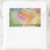 Maßgeschneiderte Aufkleber und farbenfrohe Texturk (Tasche)