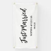 Maßgeschneiderte Autodekoration Nur verheiratetes Banner (Vertikal)