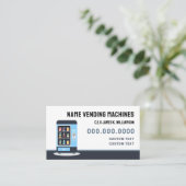 Maßgeschneiderte Automaten Visitenkarte (Stehend Vorderseite)