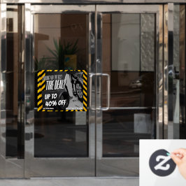 Maßgeschneiderte Automobil-Shop-Reifenverkauf bis  Fensteraufkleber