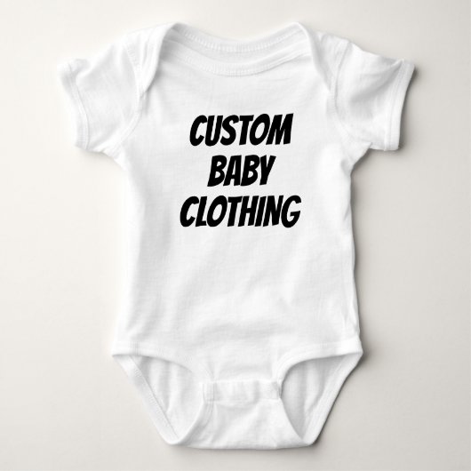 Maßgeschneiderte Baby Bodysuits Blank Template (Vorderseite)