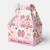 Maßgeschneiderte Baby-Girl-Dusche Geschenkschachtel (Rückseite)