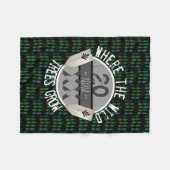 Maßgeschneiderte Babydecke | Boho Woodland Fleecedecke (Vorderseite (Horizontal))