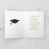 Maßgeschneiderte Bachelor-Abschluss-Karte Karte (Innenseite)