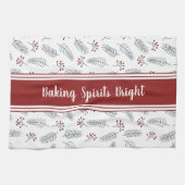 Maßgeschneiderte Backbrillengläser Helle Weihnacht Geschirrtuch (Horizontal)