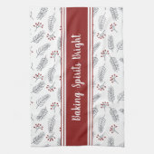 Maßgeschneiderte Backbrillengläser Helle Weihnacht Geschirrtuch (Vertikal)