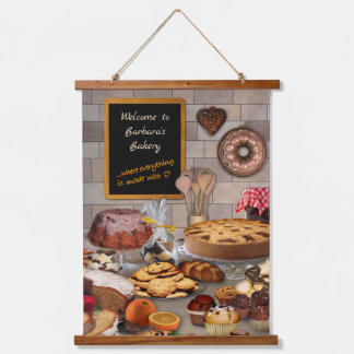 Maßgeschneiderte Bäckerei Wandteppich Mit Holzrahmen