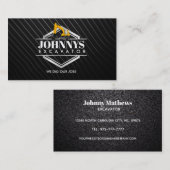 Maßgeschneiderte Baggerstandkarten Visitenkarte (Vorne/Hinten)