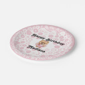 Maßgeschneiderte Ballerina Geburtstag 7" Papierpla Pappteller (Schrägansicht)