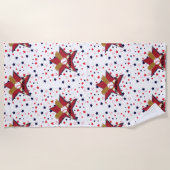 Maßgeschneiderte Baseball-Fledermaus-Balls und Ste Strandtuch (Vorderseite)